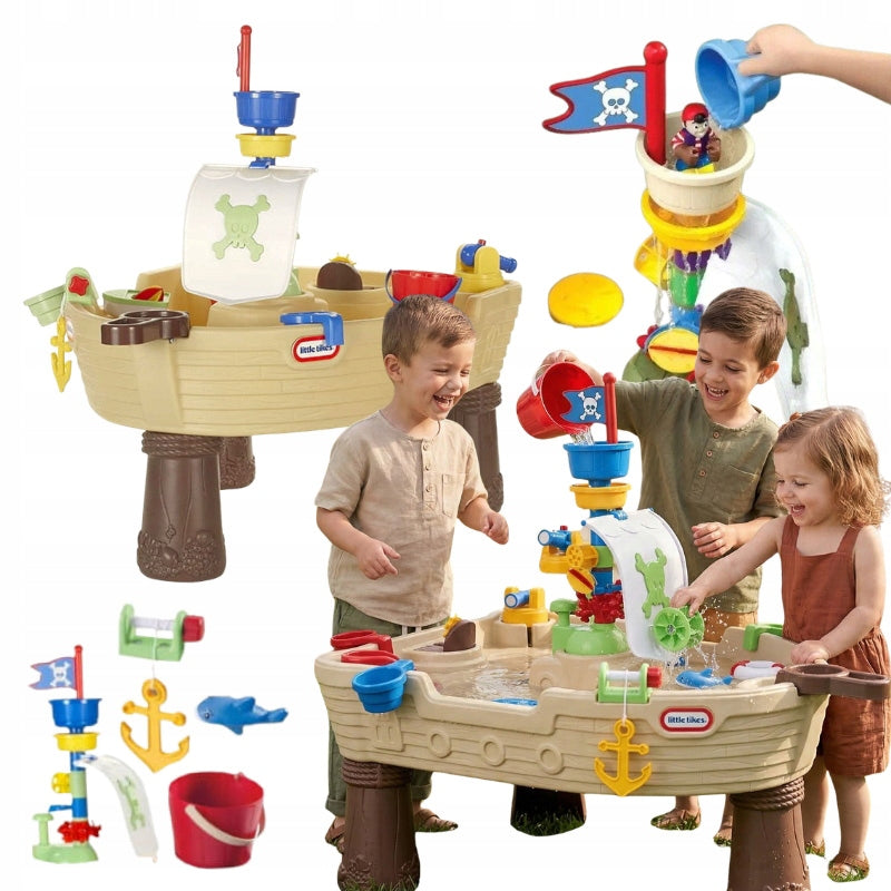 LITTLE TIKES SANDBOX GARDEN WATER TABLE PIRATE SHIP TO PLAY WITH