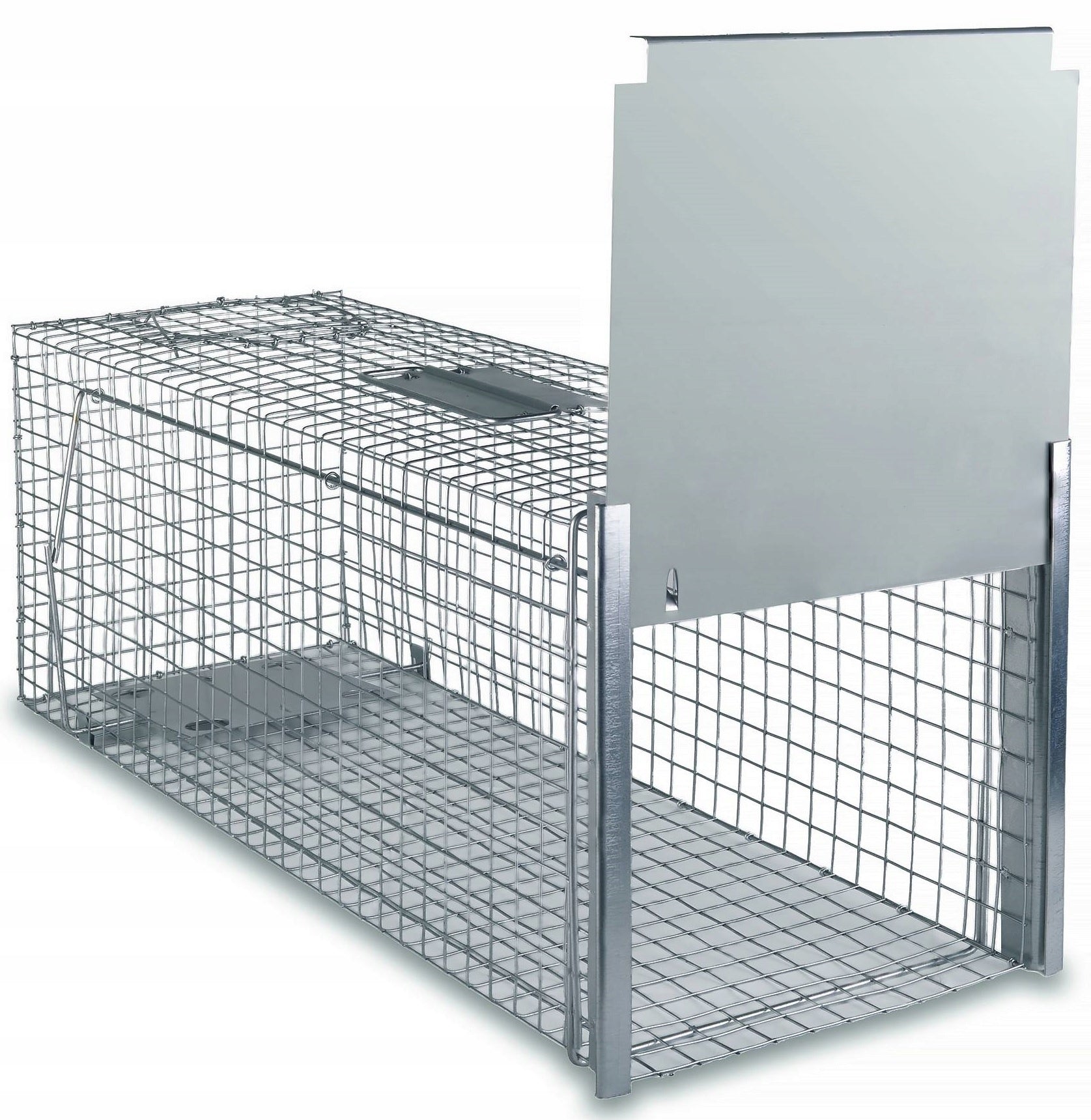 LIVE TRAP FOR FOXES, MARTENS, SHEDS, CATS, 80x29x31cm PL LARGE TRAP Manufacturer code S.80.29.31.P