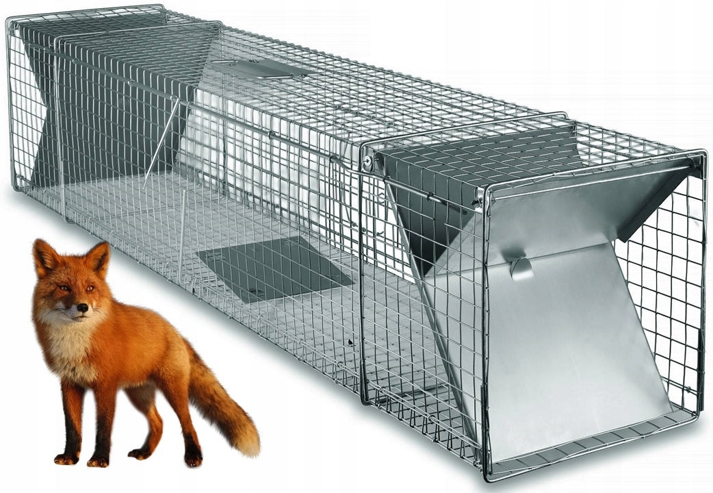 LIVE TRAP FOR FOXES, MARTENS, and other animals - 150x29x31cm Poland