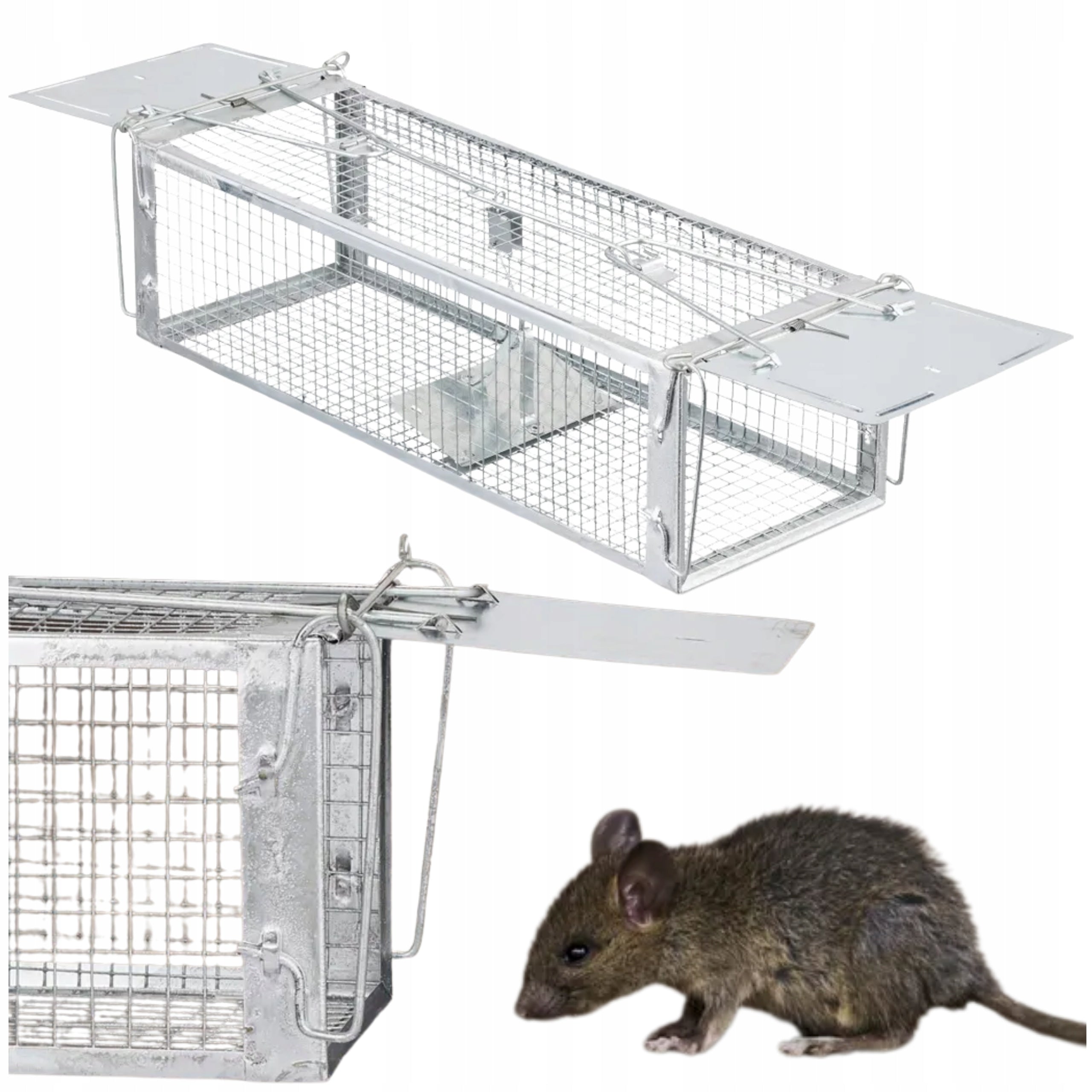 LIVESTOCK TRAP FOR RODENTS CAGE GERBIL MOUSE TRAP RATS WITHOUT POISON