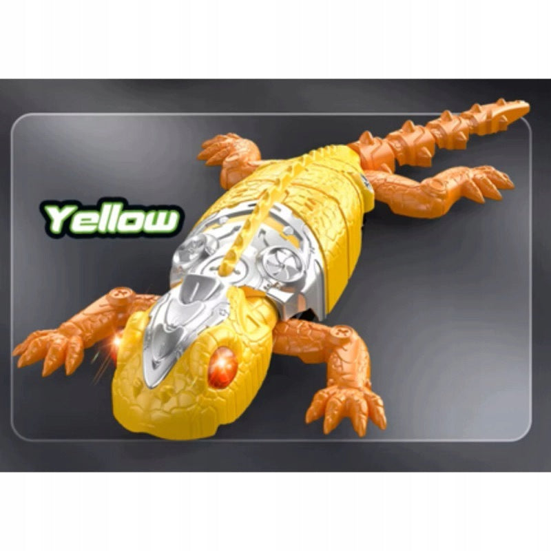 LIZARD REMOTE CONTROLLED WALKING ON THE WALLS GECKO ON THE REMOTE CONTROL LIGHTS LED Packaging status original