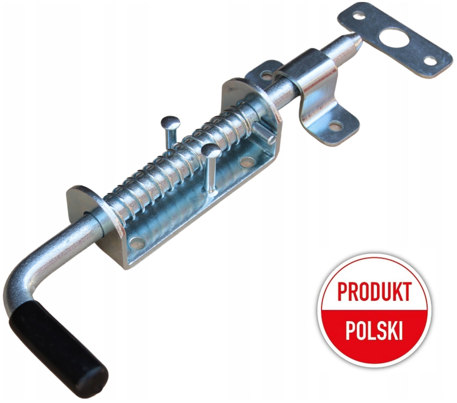 LOCK FOR DOOR GATE LOCK CLOSING WITH SPRING GALVANIZED 22cm