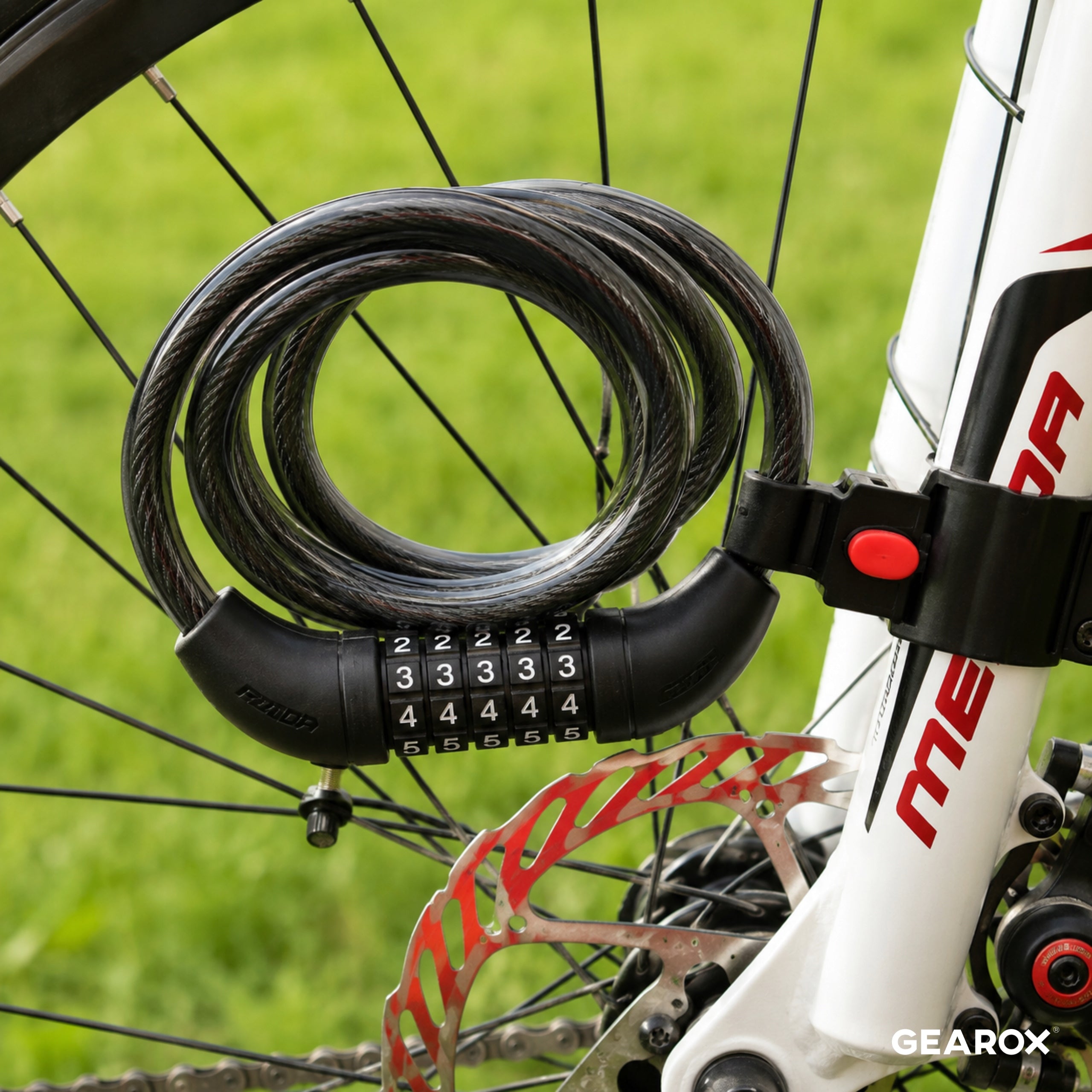 LOCK THE BIKE WITH CIPHER CODE SOLID CLASP BICYCLE SECURITY PADLOCK Weight 310 g