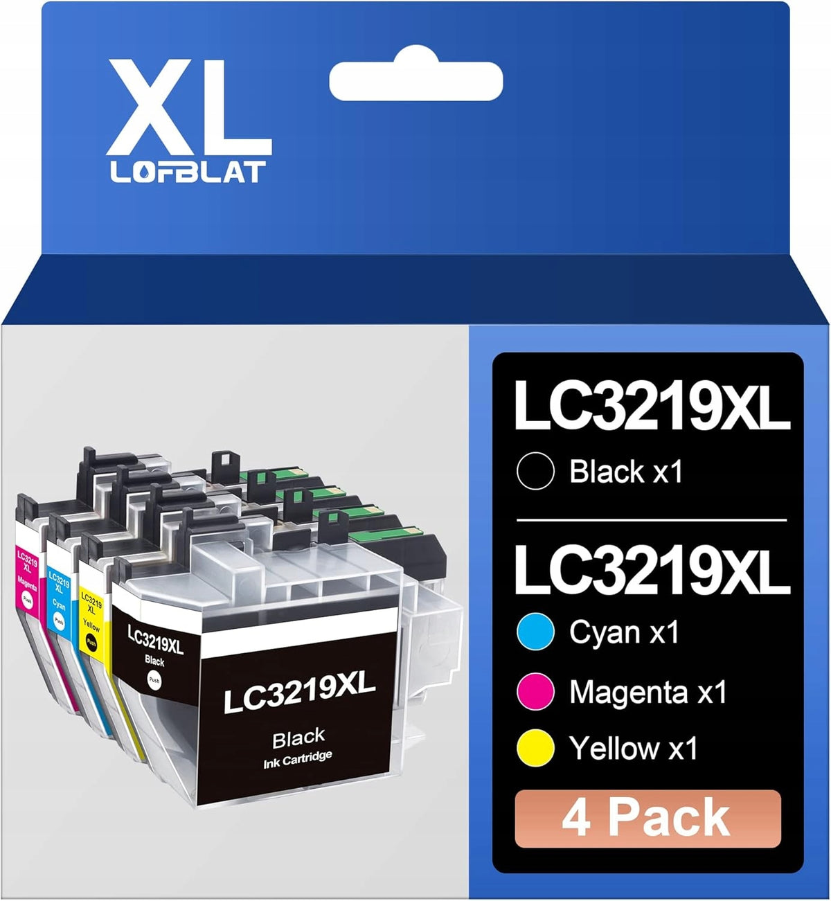 LOFBLAT LC3219XL – Replacement cartridges for Brother