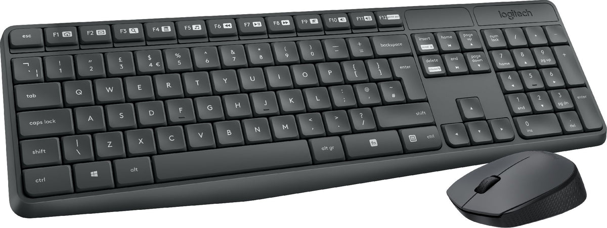 LOGITECH MK235 WIRELESS KEYBOARD AND MOUSE SET 2.4GHZ USB 1000 DPI Manufacturer Logitech