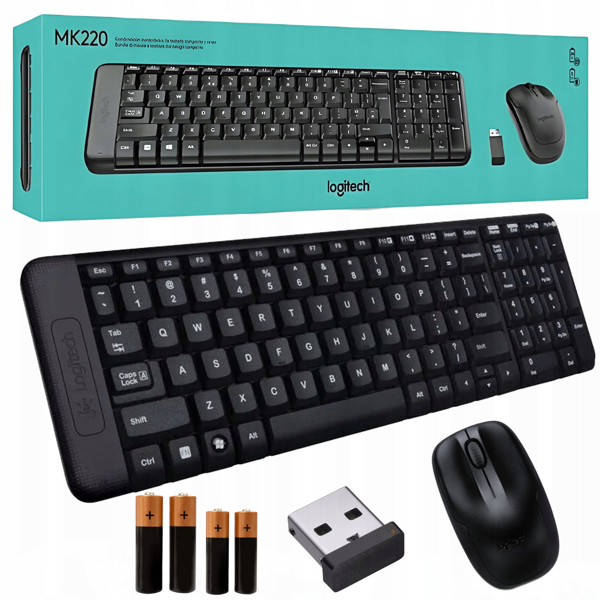 LOGITECH WIRELESS KEYBOARD AND MOUSE FOR PC FOR WORK OFFICE