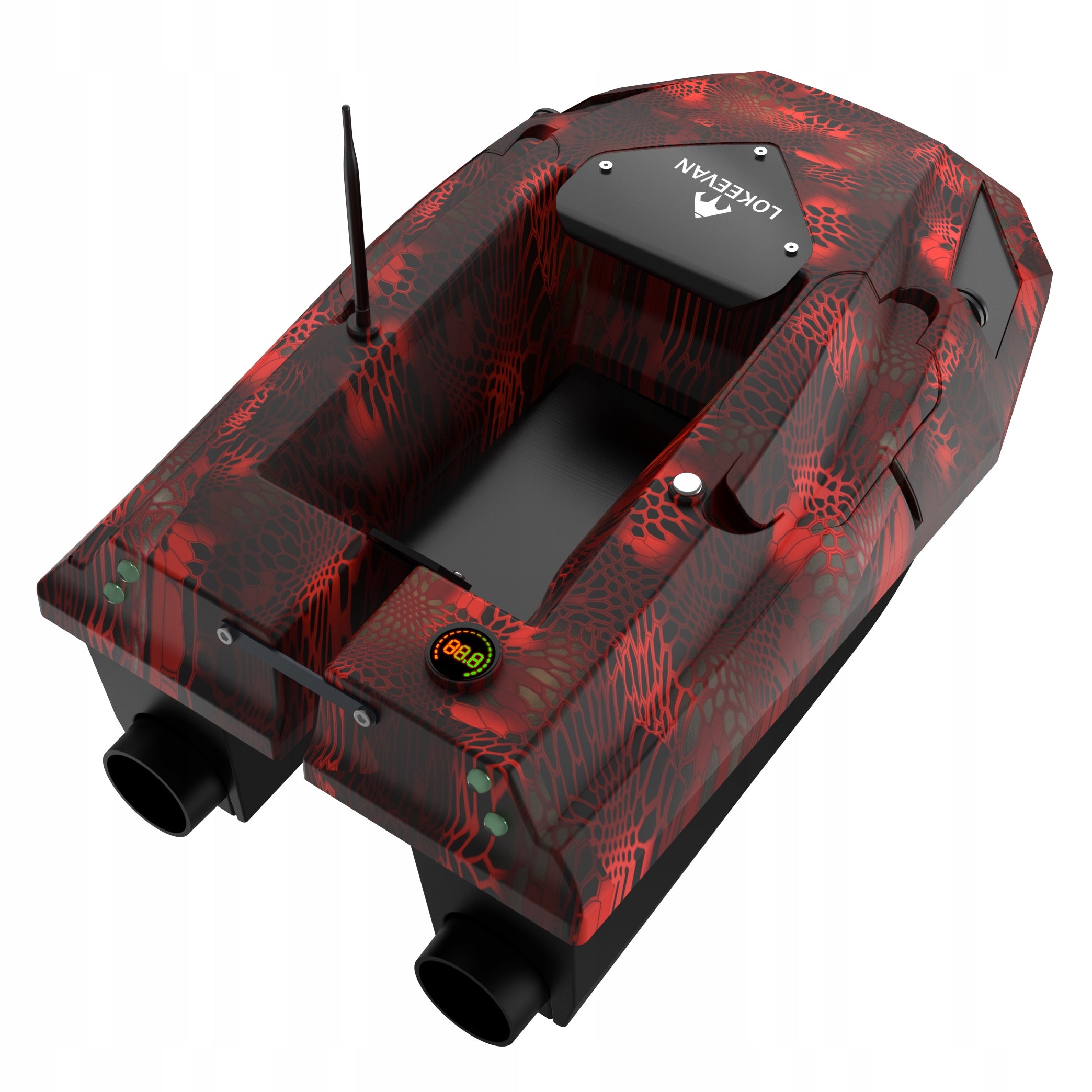 LOKEEVAN D50E 2x15600mAh 12V 2KG 1.7m/s 100 GPS Points Model EU-DWC-D50E-DW-RED-15600