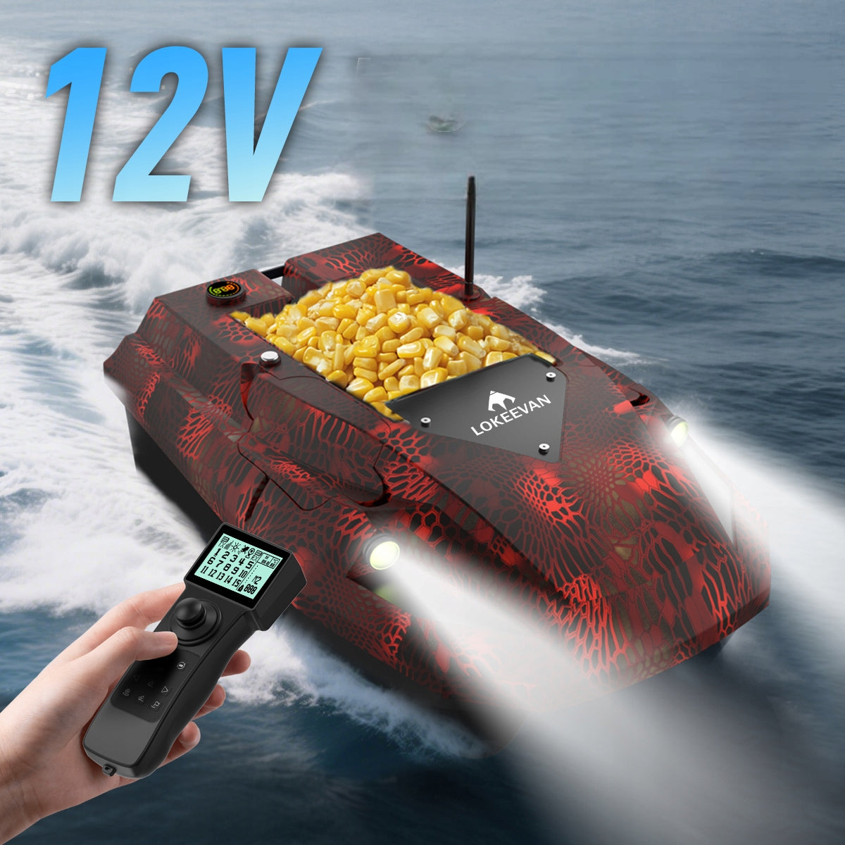 LOKEEVAN D50E 2x15600mAh 12V 2KG 1.7m/s 100 GPS Points Range 500 m