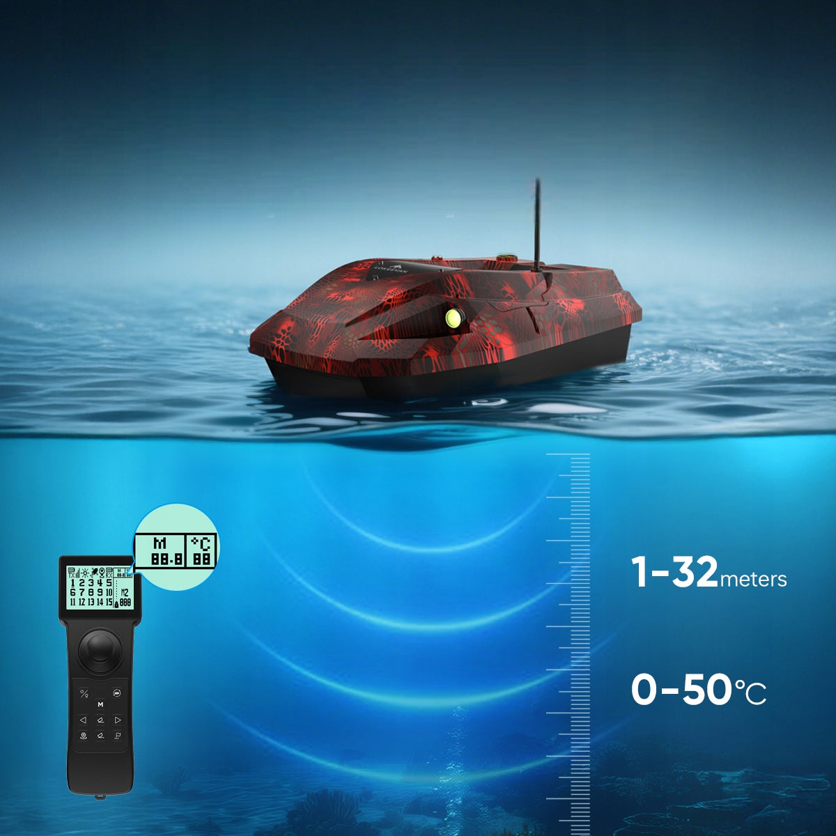 LOKEEVAN D50E 2x15600mAh 12V 2KG 1.7m/s 100 GPS Points Width 300 mm