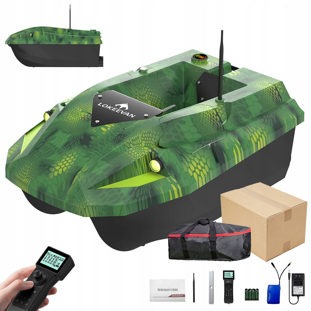 LOKEEVAN D50E Bait Boat 15600mAhx2 1.7m/s 100points 500m GPS+Beidou