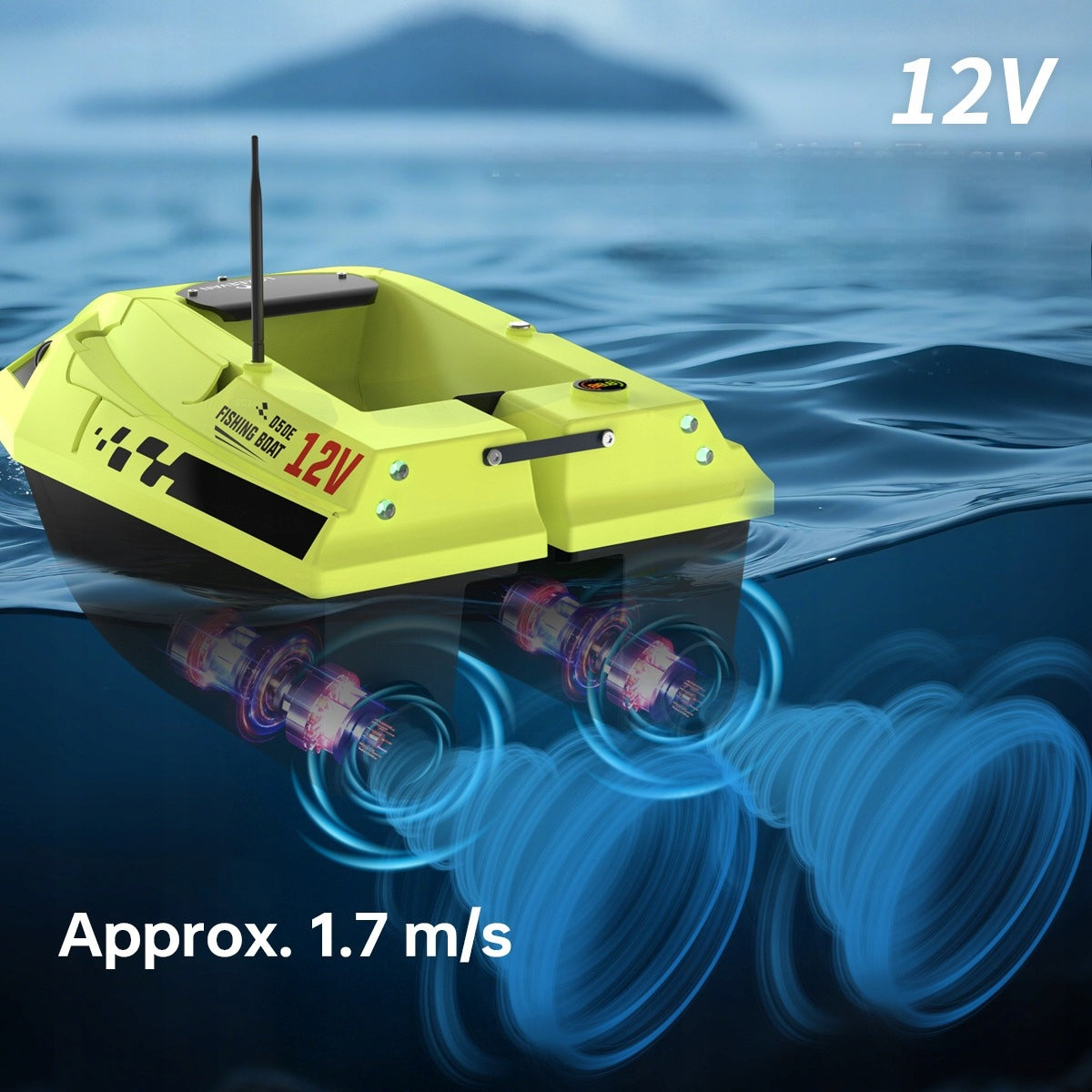 LOKEEVAN D50E GPS Sonar 2x15600mAh 12V 2KG 1.7m/s Maximum load 2000 g