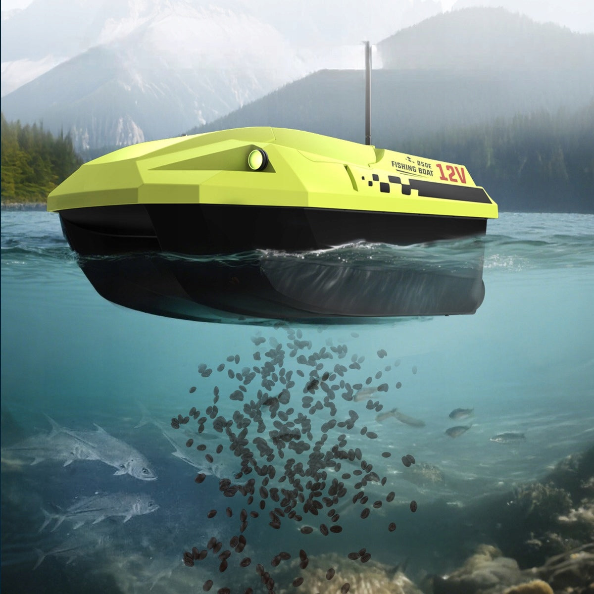 LOKEEVAN D50E GPS Sonar 2x15600mAh 12V 2KG 1.7m/s Model D50E