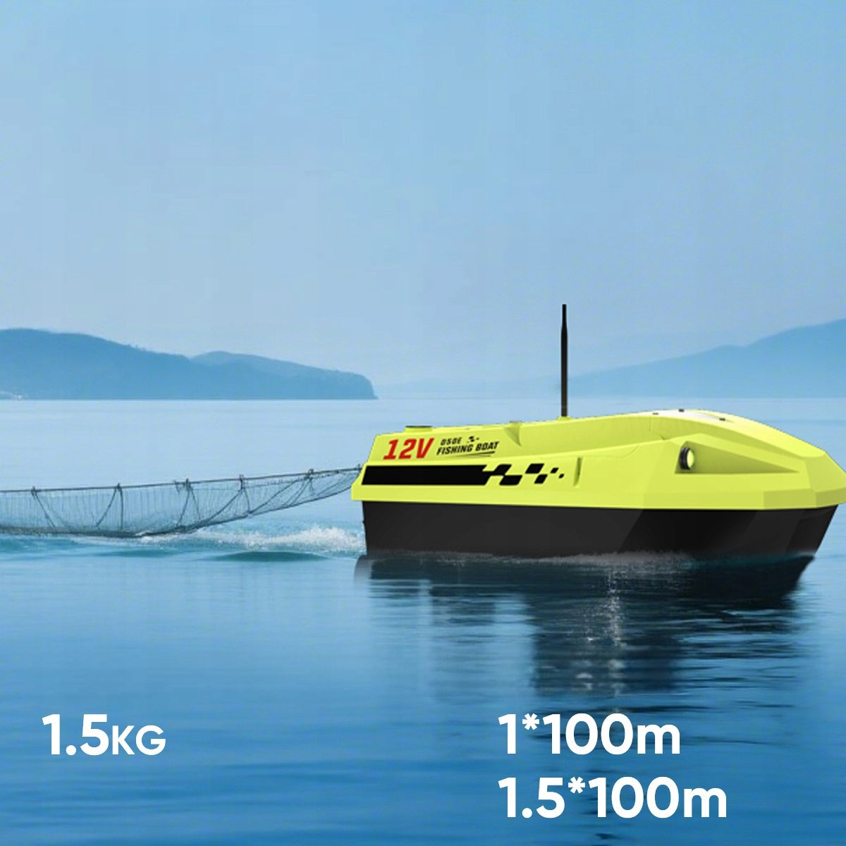 LOKEEVAN D50E GPS Sonar 2x15600mAh 12V 2KG 1.7m/s Number of compartments 1