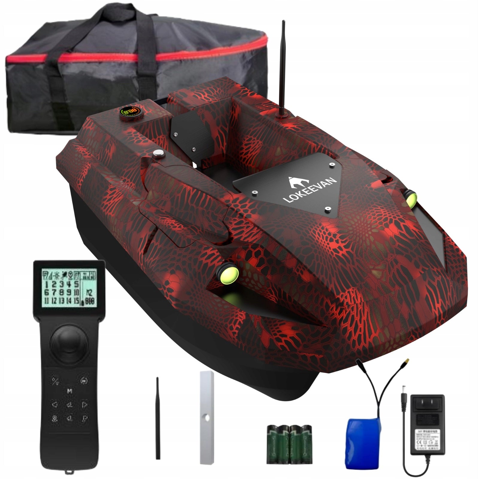 LOKEEVAN D50E GPS Sonar 2x15600mAh 12V 2KG 1.7m/s