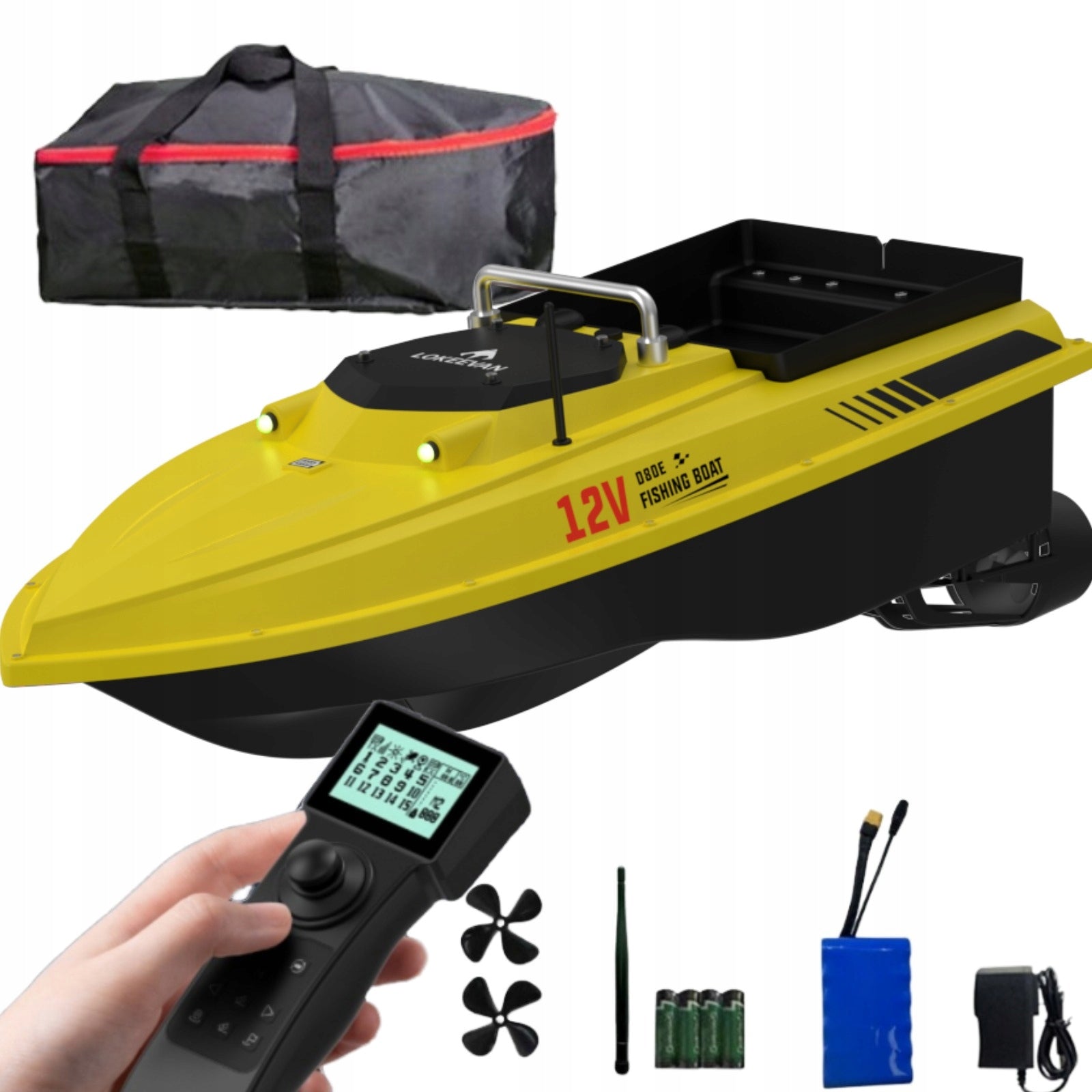 LOKEEVAN D80E GPS 12V 46800mAh 500m Control 4m/s 3kg Load