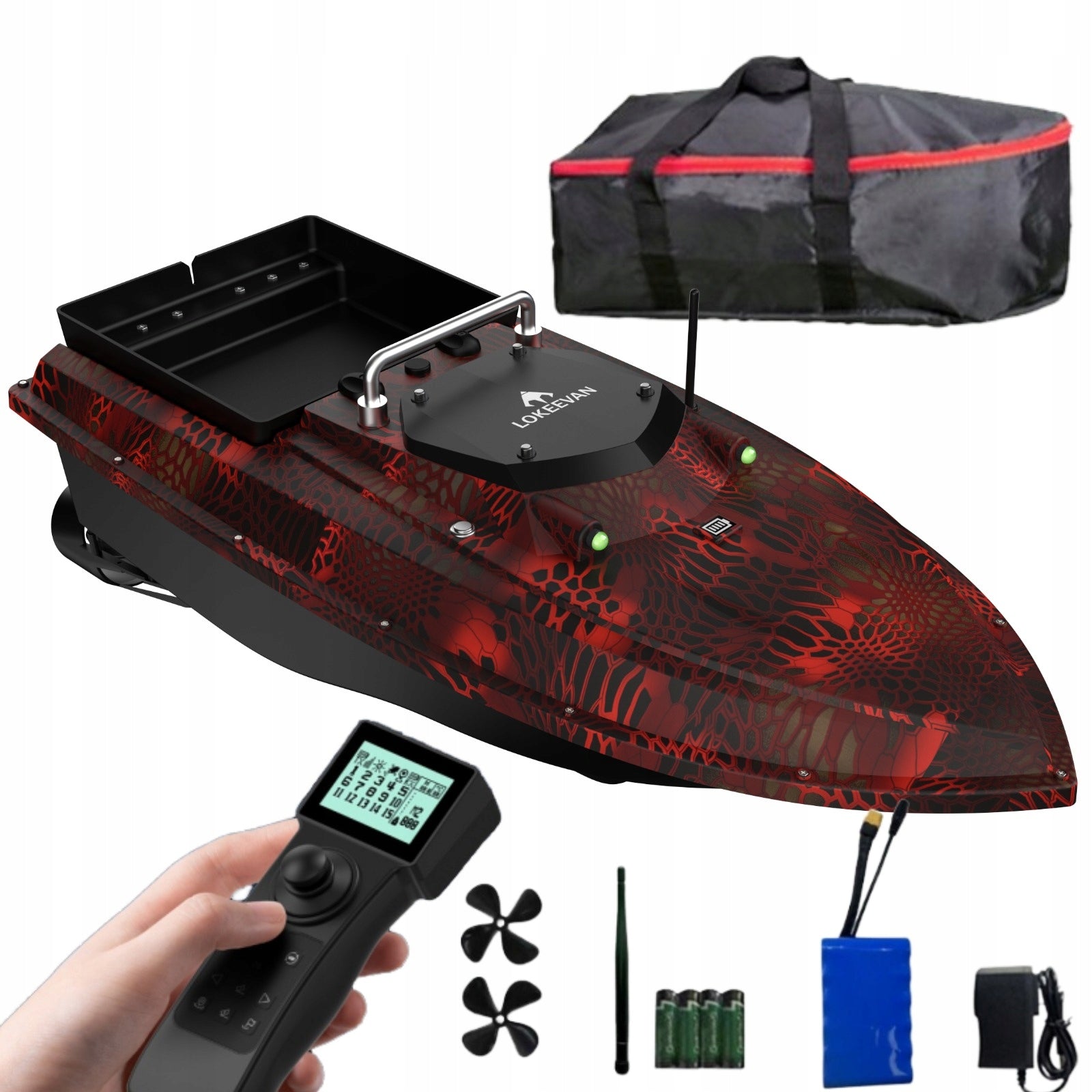LOKEEVAN D80E GPS Large Power Dual Motor 12V 46800mAh