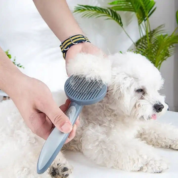 LONG-HAIRED DOG CAT BRUSH FOR SELF-CLEANING HAIR Packaging status original