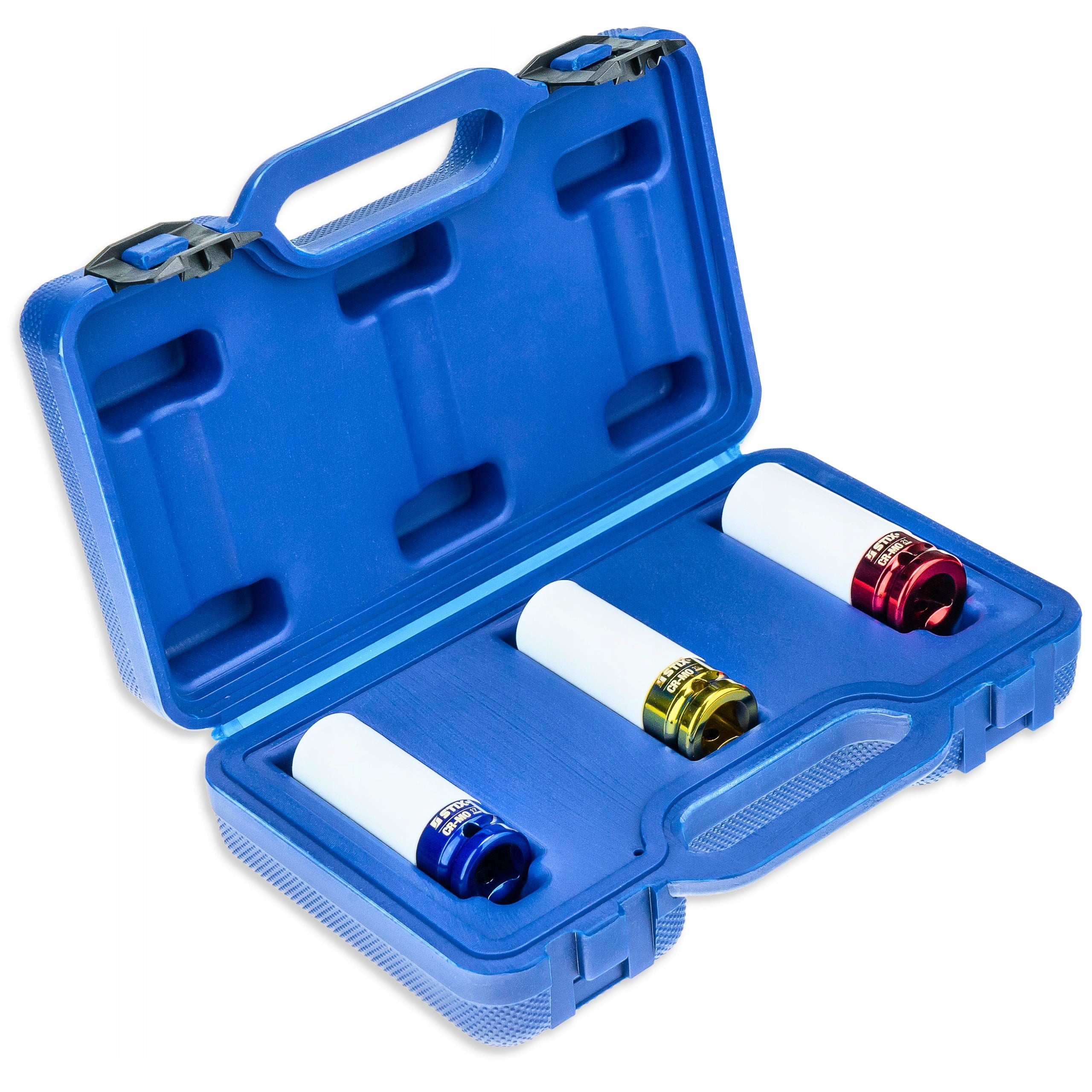 LONG IMPACT CAPS FOR ALLOY WHEELS WITH COVER 17 19 21 MM CR-MO STIX 3 PCS. Brand Stix