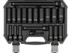 LONG IMPACT SOCKET SET 1/2" 6-Angle 8-24mm IN CASE