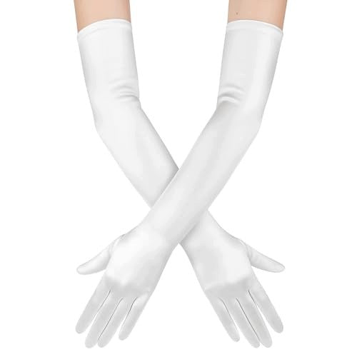 LONG SATIN OPERA GLOVES FOR WOMEN FOR WEDDING Brand no brand