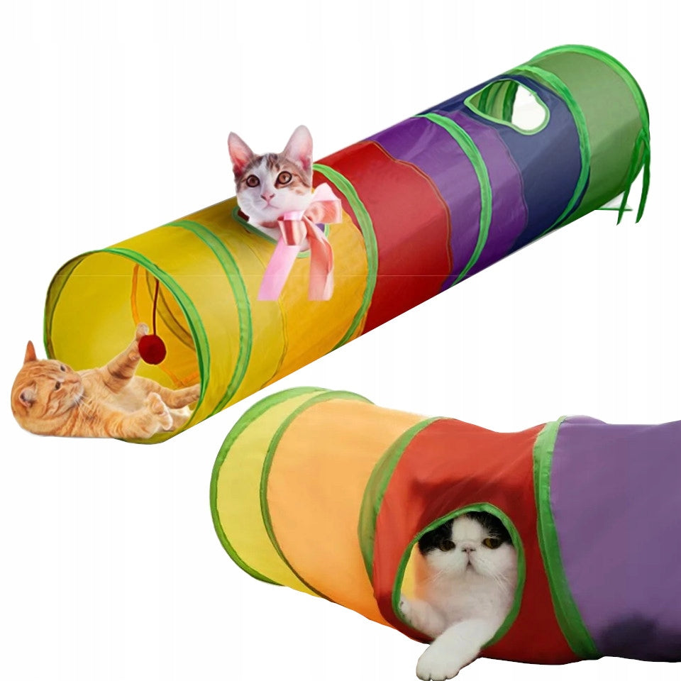 LONG TUNNEL FOR CAT TOY FOR CAT WITH BALL FUN CAT MOVEMENT