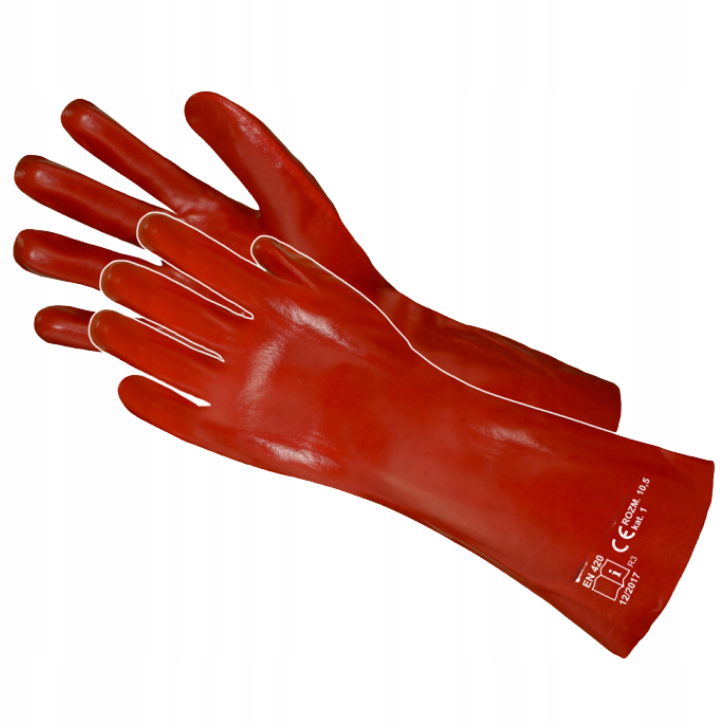 LONG Work Gloves RUBBER PROTECTIVE PVC Economic Health and Safety 35 cm r. 10