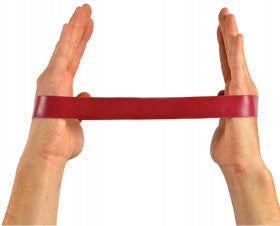 LOOP TAPE EXERCISE RUBBER IN THE SHAPE OF A LOOP 30CM (RED) Color red