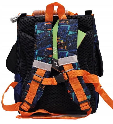 LOOZZ Healthy backpack school satchel 1-3 mustang recommendations. for children Manufacturer code Tornister szkolny