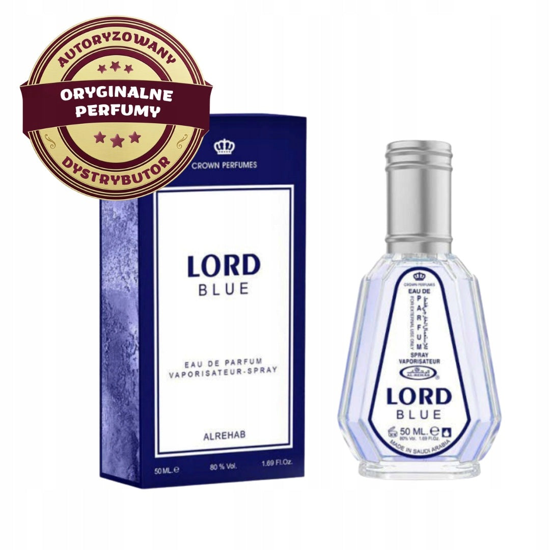 LORD BLUE ARABIC PERFUME MEN'S CITRUS WOODY MUSK 50ml AL REHAB EDP