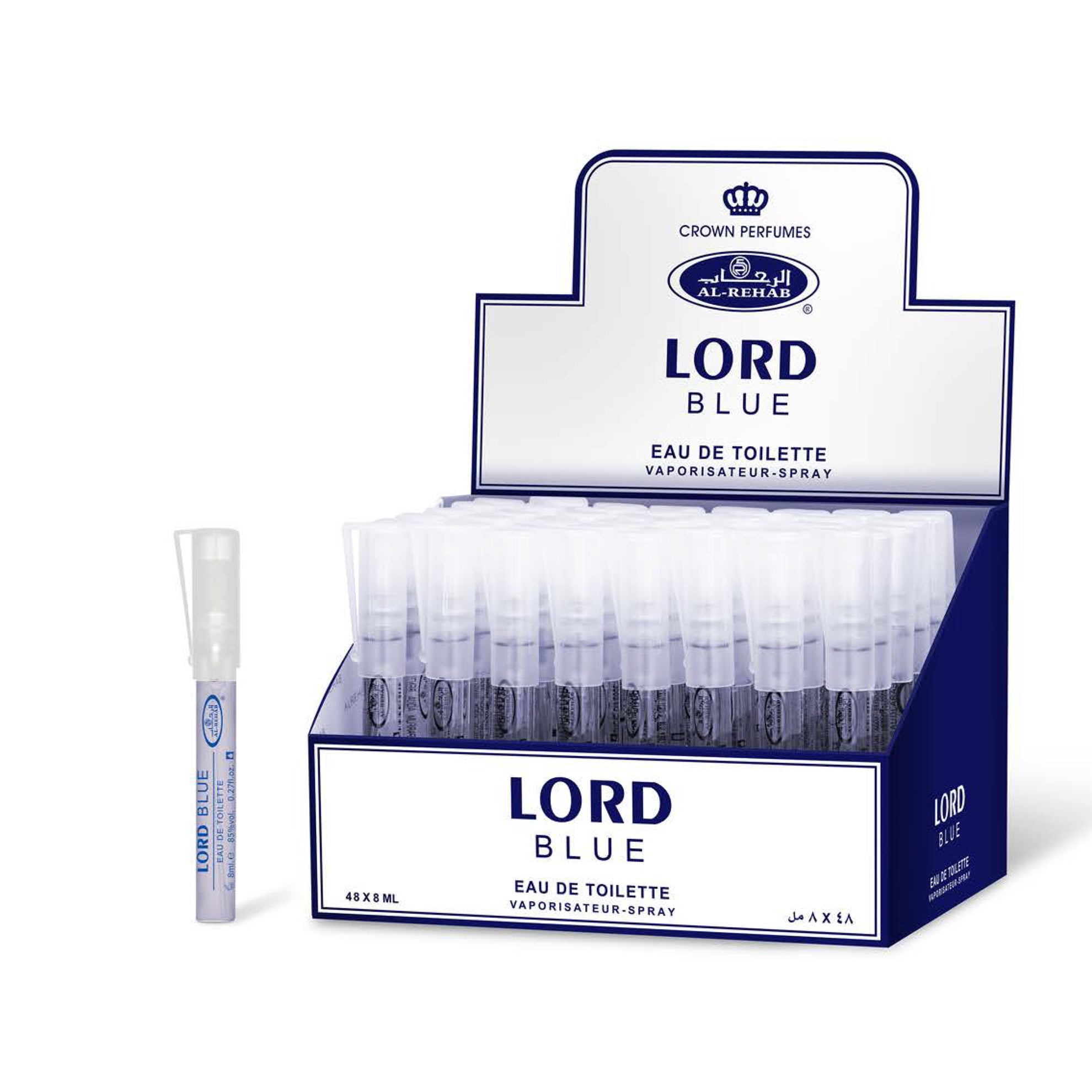 LORD BLUE Eau De Toilette for Him Pen Spray 8 ml Al Rehab