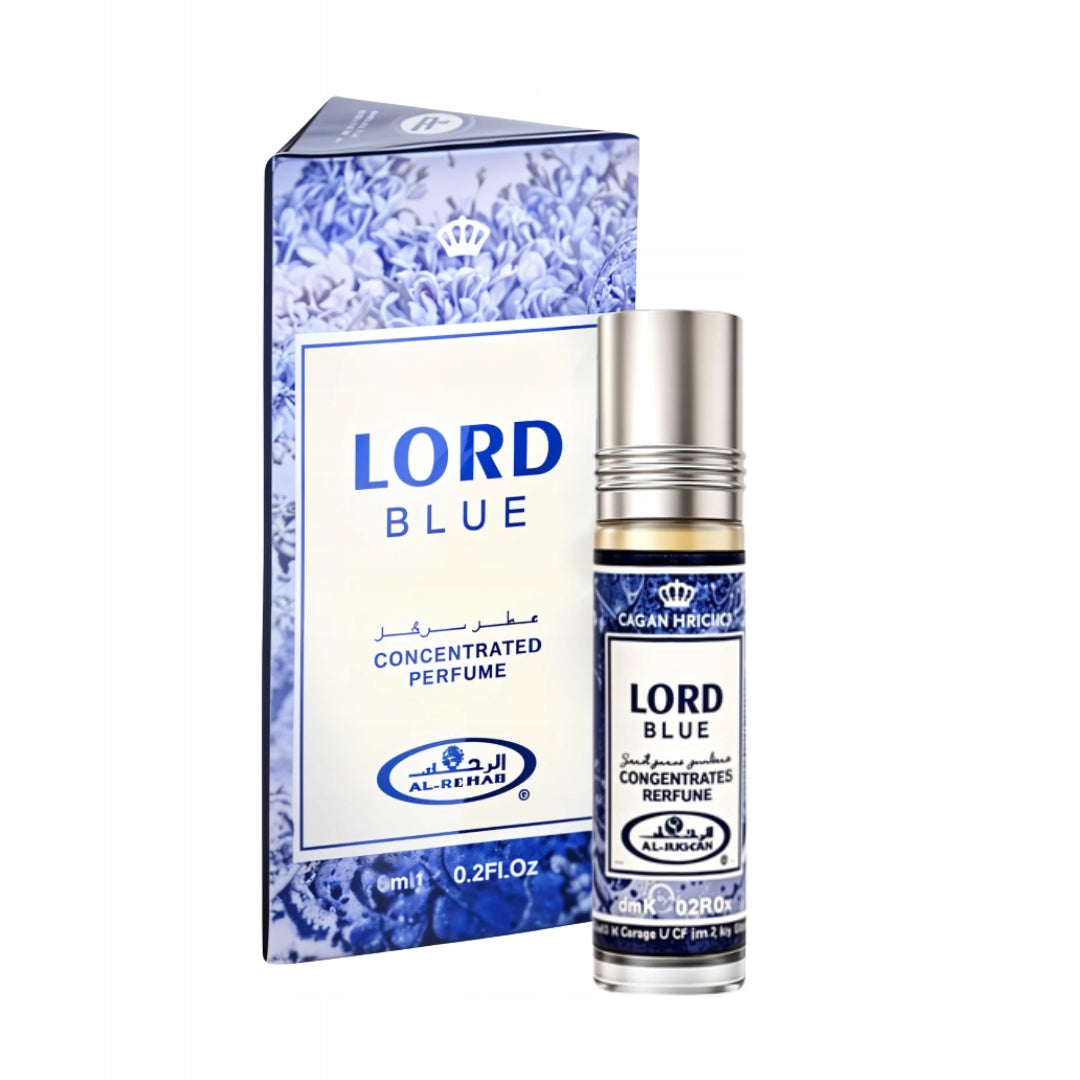 LORD BLUE Perfume in CPO Oil 6 ml | Al Rehab Packaging status original