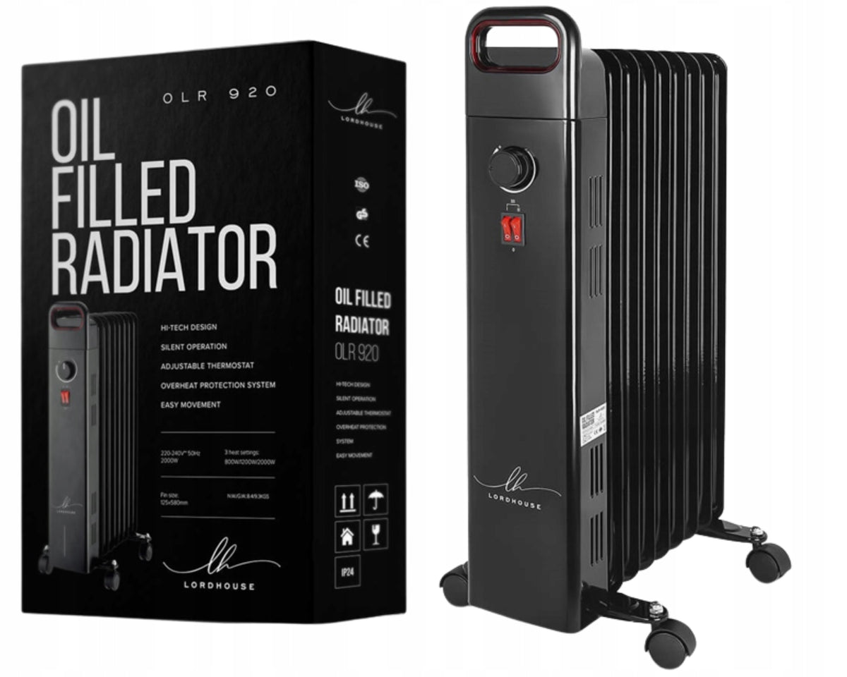 LORDHOUSE 2000W BLACK ENERGY SAVING