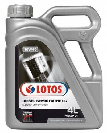 LOTOS DIESEL SEMISYNTHETIC CF SAE 10W-40 4L Packaging status original