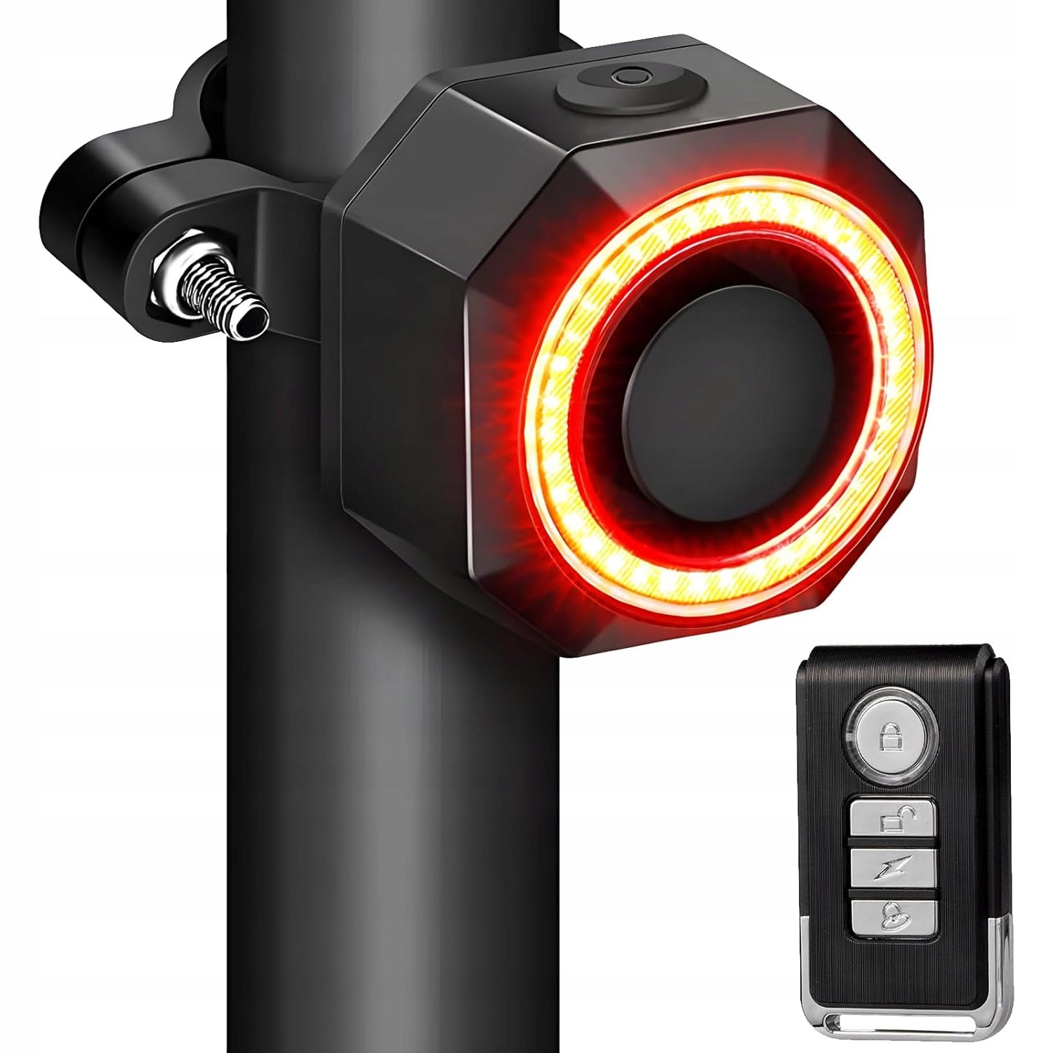 LOUD BICYCLE ALARM ANTI-THEFT REAR LIGHT SMART STOP REMOTE CONTROL HORN Kind alarm