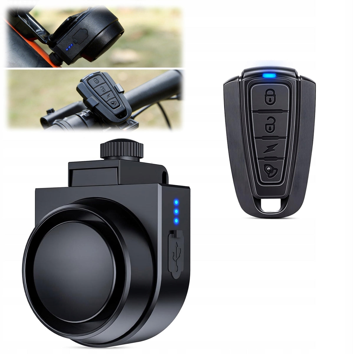LOUD BICYCLE ALARM WITH REMOTE CONTROL WATERPROOF DURABLE NEW 2026