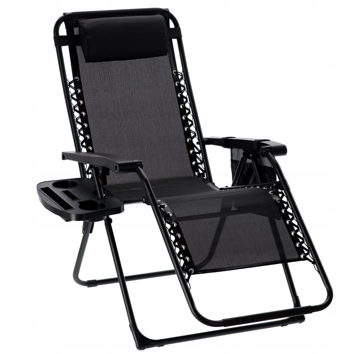 LOUNGE CHAIR CAMPING GARDEN CHAIR ZERO GRAVITY FOLDING STAND