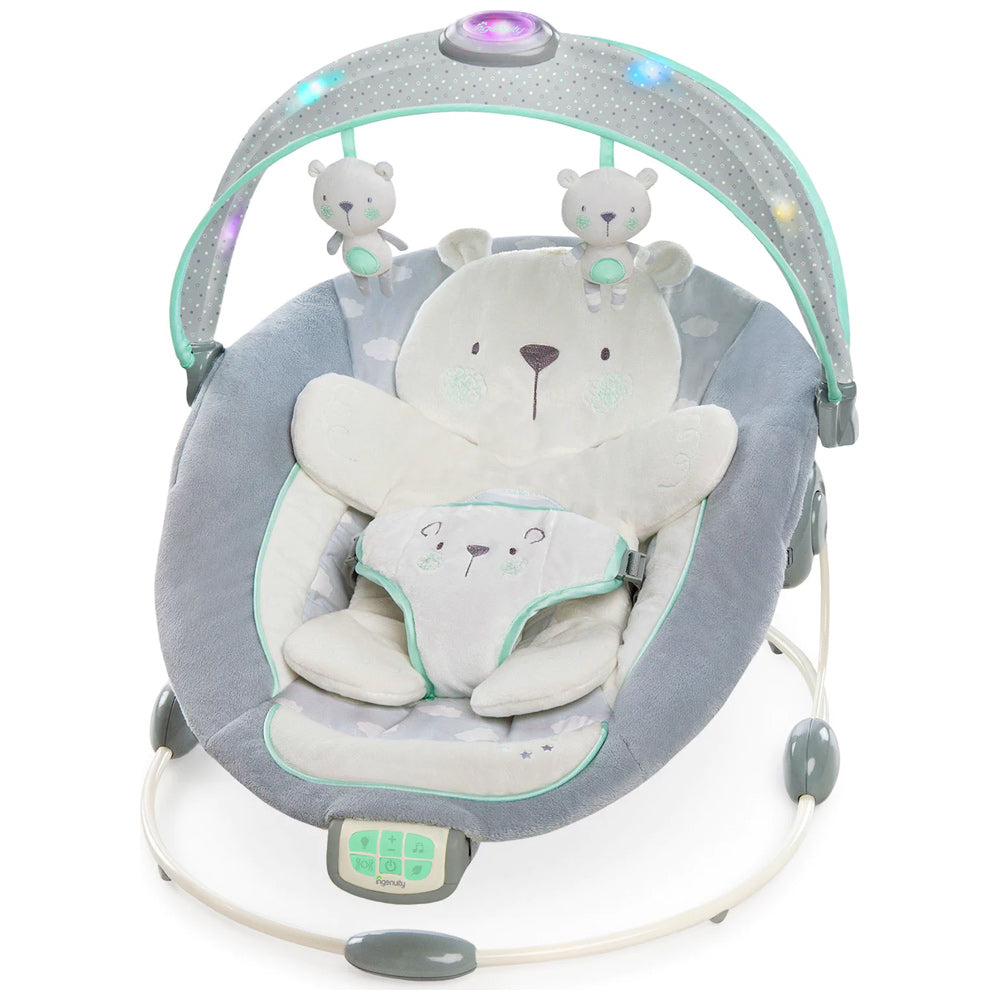 LOUNGER BEAR - BRIGHT STARTS 60726 VIBRATION MOLODIE LIGHTS Brand Ingenuity