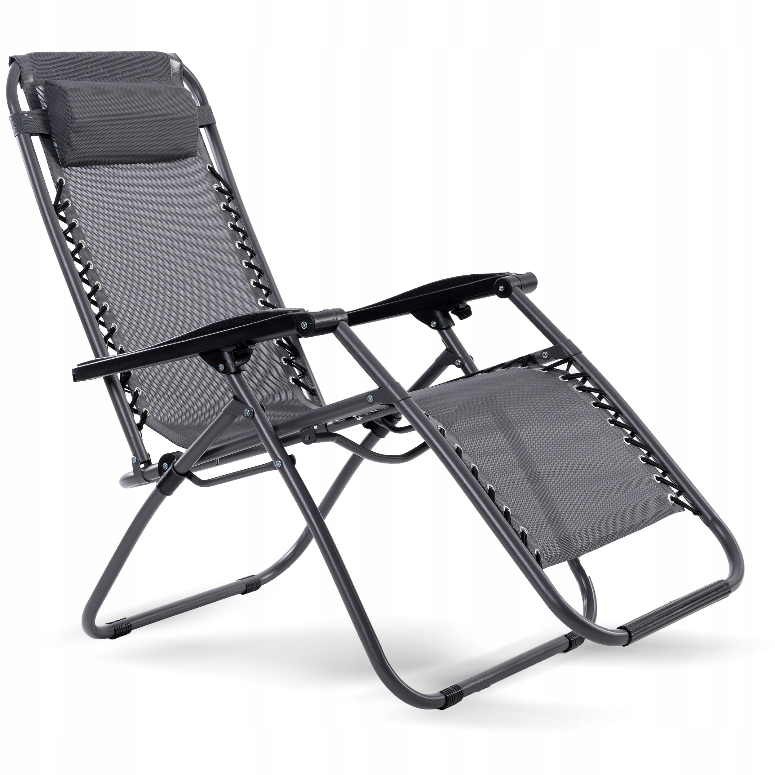 LOUNGER GARDEN CHAIR DELUXE FOLDING GRAVITY