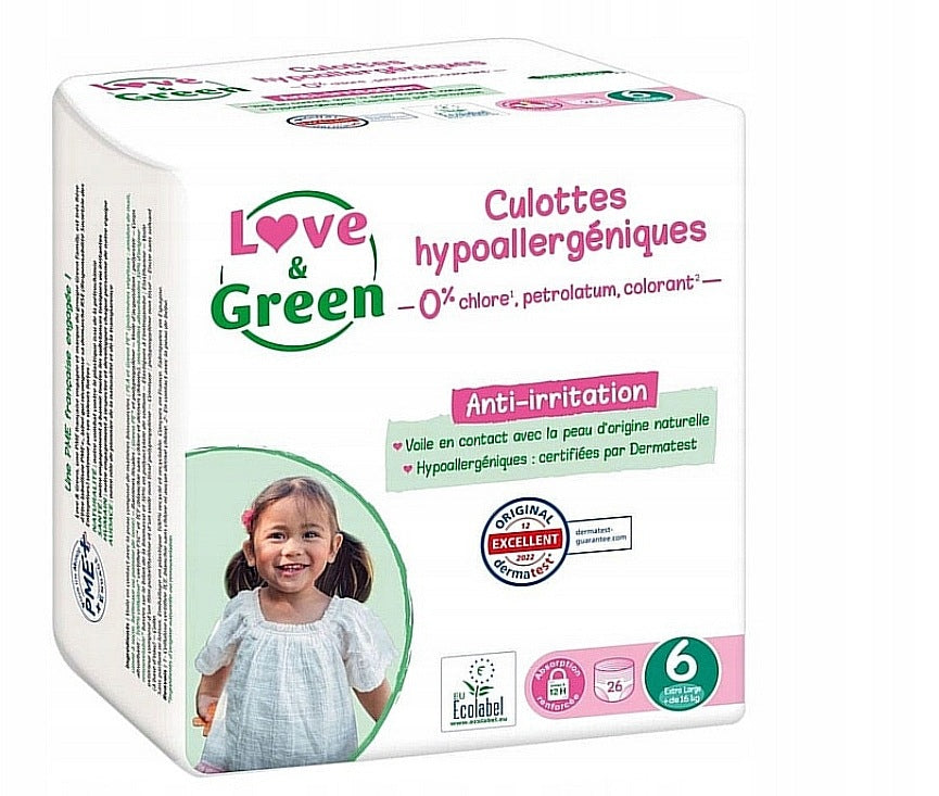 LOVE&GREEN DIAPERS 6 16+ 26PCS 7D125