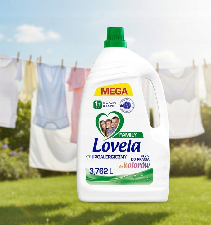 LOVELA FAMILY HYPOALLERGENIC COLOUR WASH FOR THE WHOLE FAMILY 3,76L Packaging status original