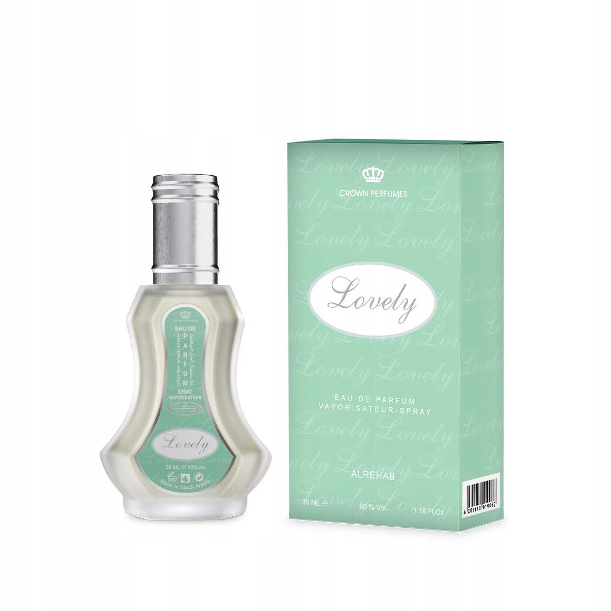 LOVELY ARABIC PERFUME FRESH FLORAL FRUIT MUSK 35 ml AL REHAB EDP Packaging status original