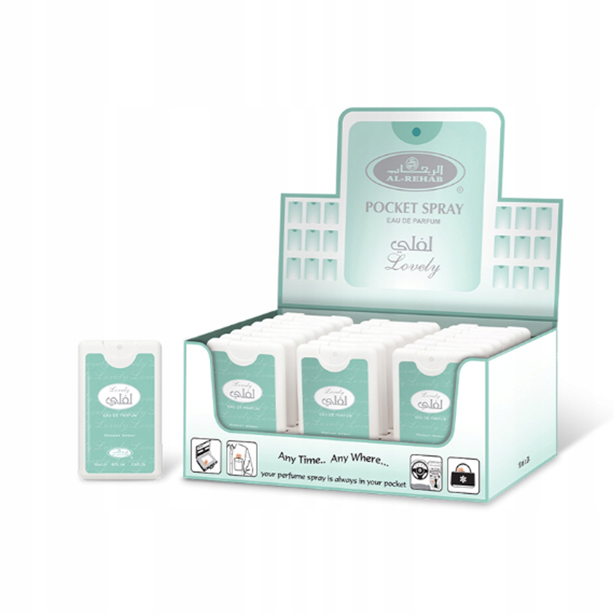 LOVELY Perfumed Water For Her Pocket Spray EDP 18 ml Al Rehab