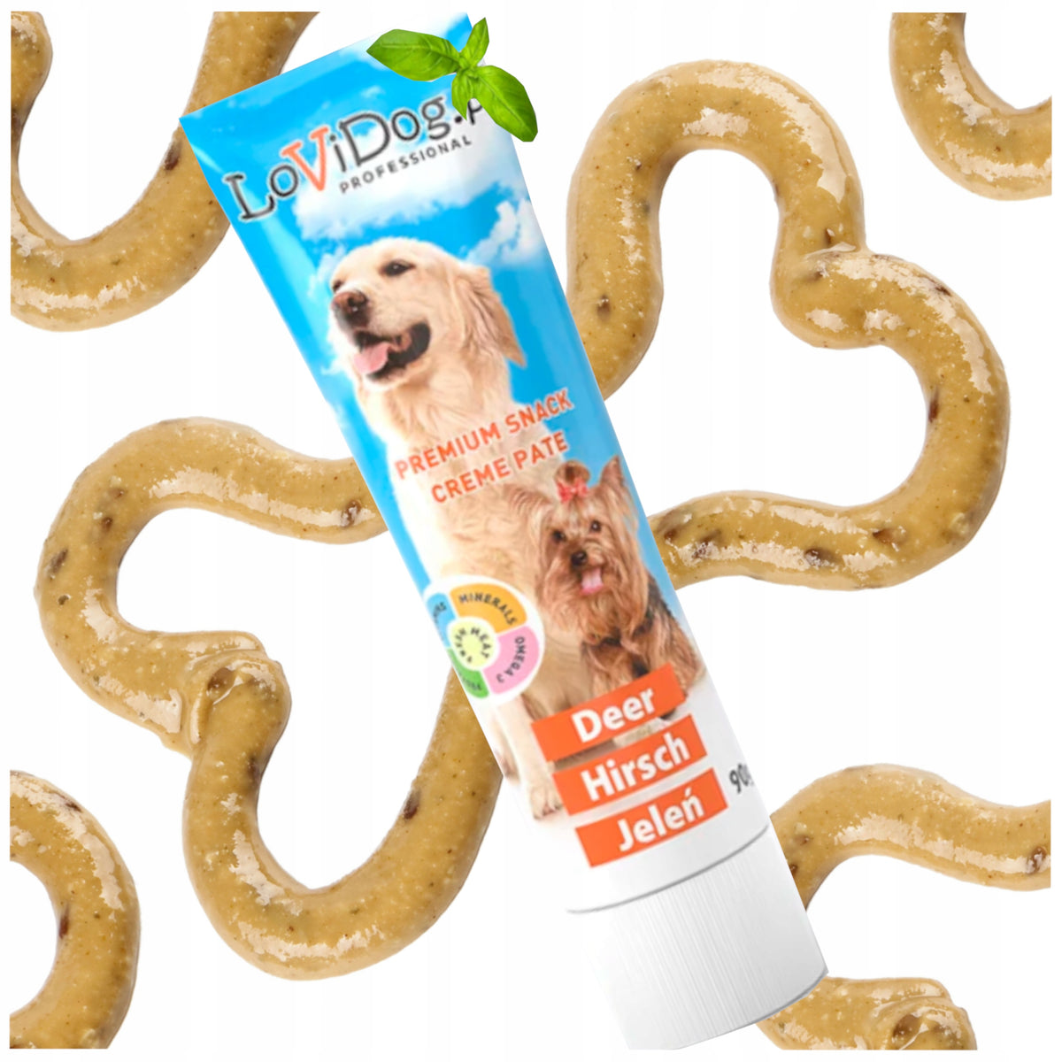 LOVIDOG DOG TREAT FLAVOR PATE DEER PASTE FOR LICKING 90G