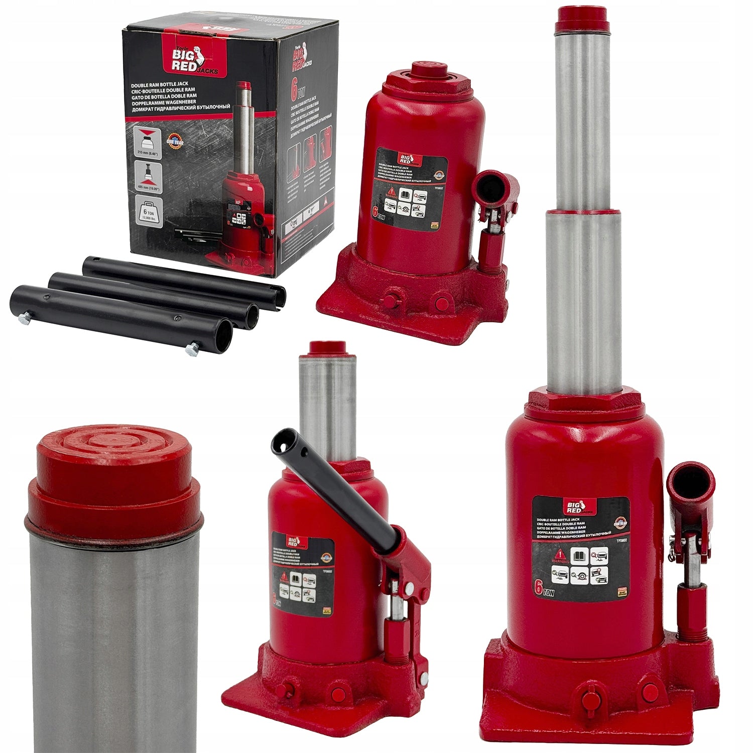 LOW BOLLARD LIFT TWO-STAGE 6T 215-485MM JACK TORIN