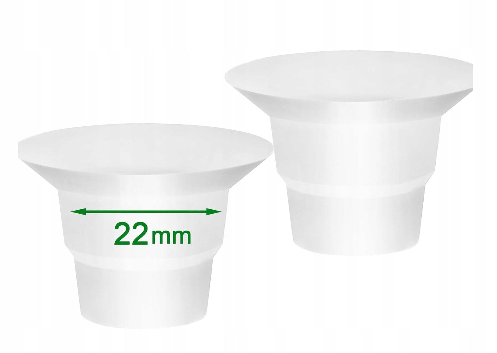 LOZAEVE Flanged inserts 22 mm for Medel and Spectr breast pump 24 - 25 mm