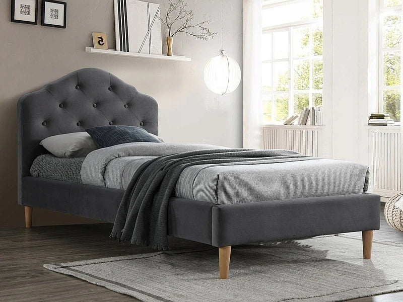 Bett Signal Meble Chloe, 90x200 cm, grau 
