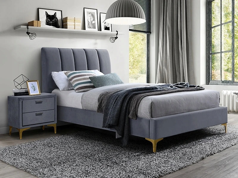 Bett Signal Meble Mirage 90X200cm, grau 