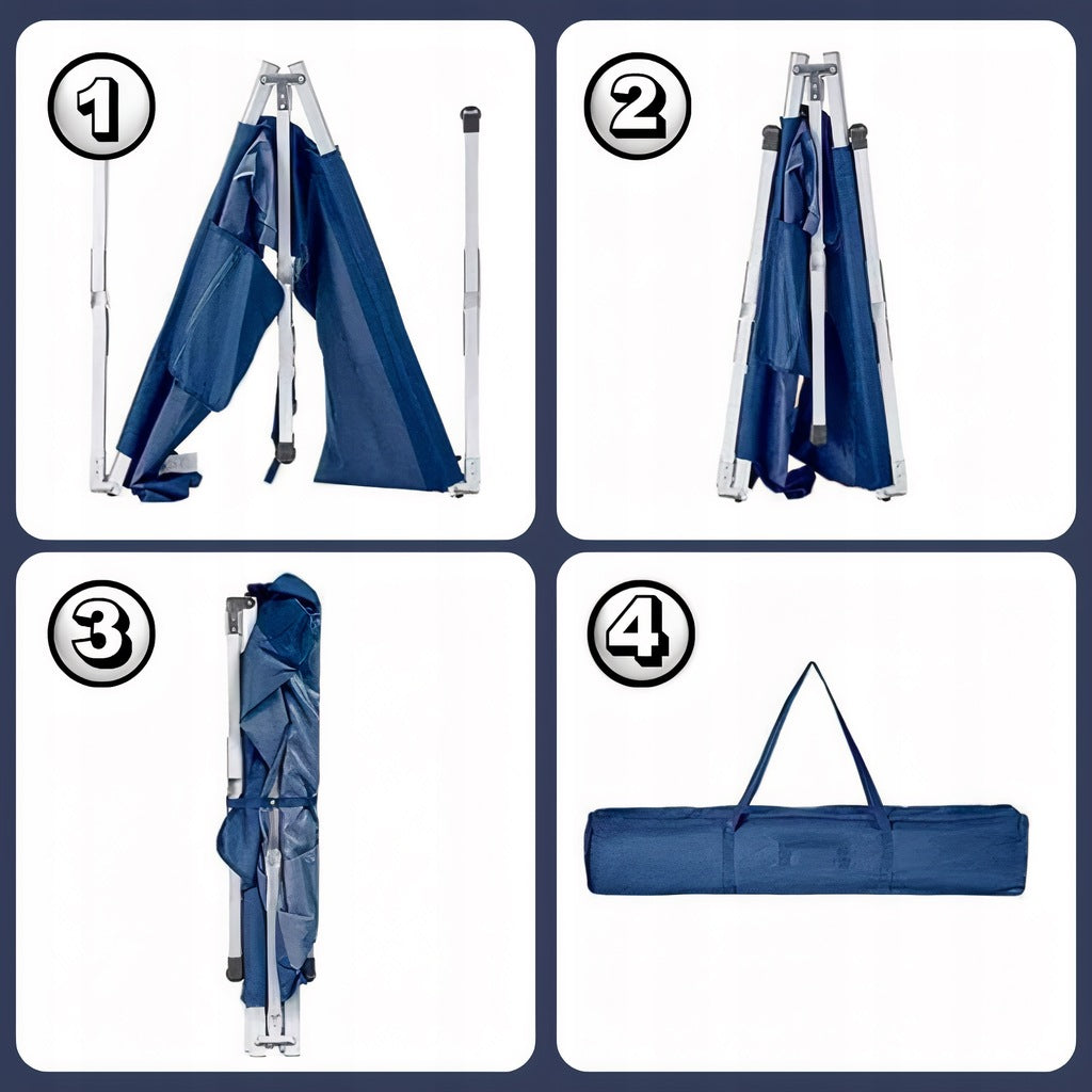 Klappbett Iso Trade 186cmx70 cm, blau 