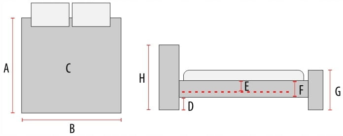 Bett Signal Meble Alessia, 90x200 cm, grau 