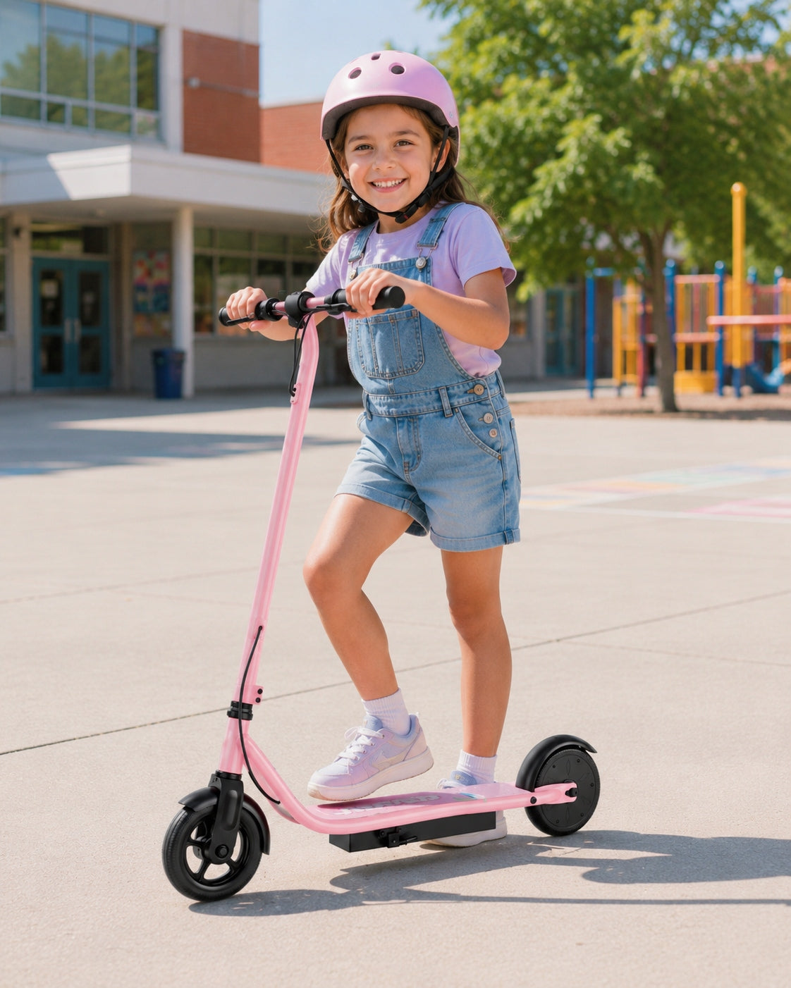 LP65 Children's vehicle 250W 14km/h 16km 70kg Pink double brakes Color pink
